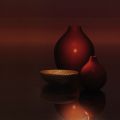 Trevor Scobie - Red Vases with Bowl