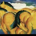 Franz Marc - Little yellow Horses
