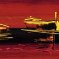 Irene Celic - Tre barche nel rosso I