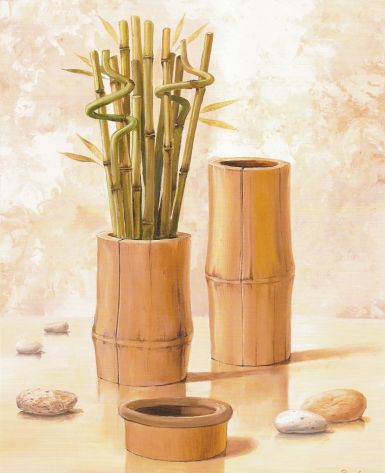 bambus-v-drevene-vaze-ii